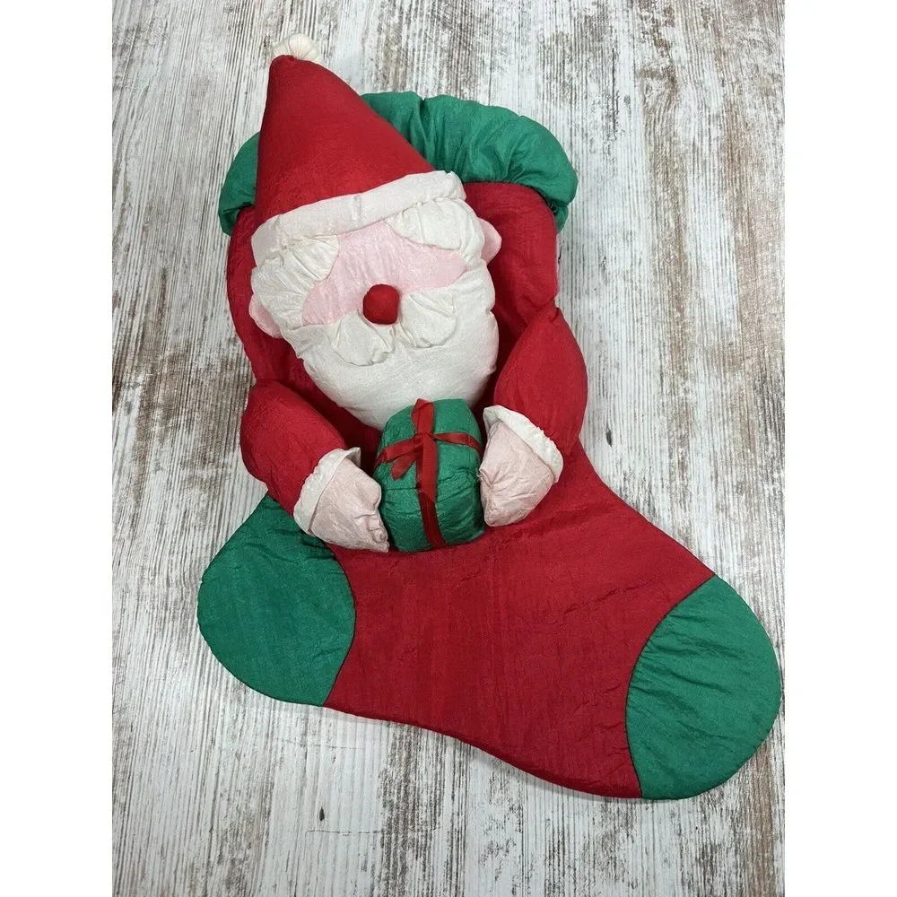 Santa with Present Christmas Stocking Unionsign Ltd 15